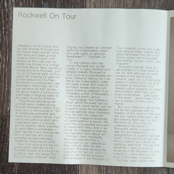 🎨Norman Rockwell Collector Plate, Walking Through Merrie Englande w/ PAPERWORK! - Picture 11 of 16